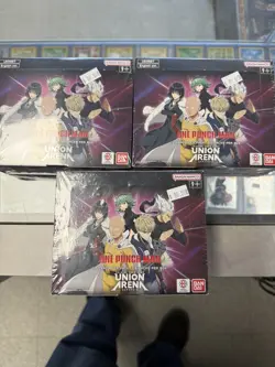 3x Union Arena TCG One Punch Man Booster Boxes Sealed (English) - Image 1