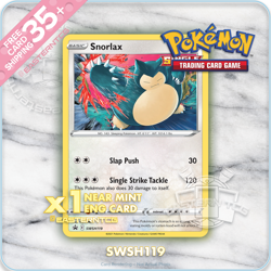 SINGLES Snorlax SWSH119 – SWSH Promos – Pokemon Cards TCG – NM - Image 1