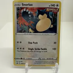 Snorlax SWSH119 Promo SWSH Black Star Pokemon TCG Holo Card NM - Image 1