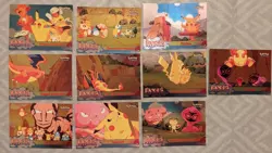 1999 Topps Pokemon Movie Pikachu's Vacation FOILS Blue Logo 1st Print (10 Cards) - Image 1