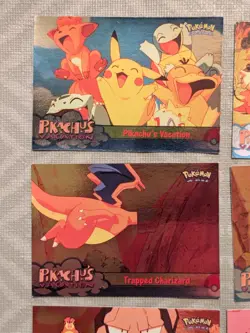 1999 Topps Pokemon Movie Pikachu's Vacation FOILS Blue Logo 1st Print (10 Cards) - Image 2