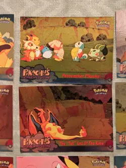 1999 Topps Pokemon Movie Pikachu's Vacation FOILS Blue Logo 1st Print (10 Cards) - Image 3