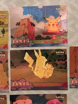 1999 Topps Pokemon Movie Pikachu's Vacation FOILS Blue Logo 1st Print (10 Cards) - Image 4