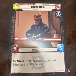 Star Wars Unlimited Oversized Card Darth Maul - Promotional - Image 1