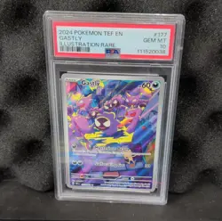 Pokemon SV05: Temporal Forces Gastly 177/162 Illustration Rare Holo PSA 10 - Image 1