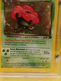 Pokemon Team Rocket Set 2000 Holo Dark Vileplume 13/82 Ace Graded 7 Near Mint - Image 3