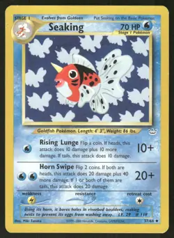 Pokemon Tcg Seaking #37 Pokemon Neo Revelation LP - Image 1
