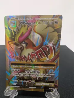 Pokemon M Pidgeot Ex Nm Misprint TEXTURE SHIFT, MISCUT - Image 1