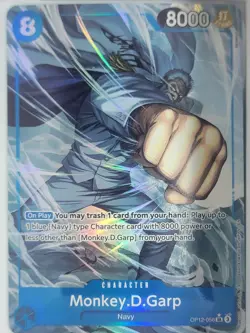 One Piece TCG Monkey D. Garp (Alt Art) OP12-056 SR Legacy of the Master - Image 1