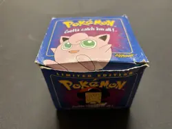Pokemon 23k Gold Plated Jigglypuff Trading Card Sealed 1999 Blue Box Burger King - Image 1