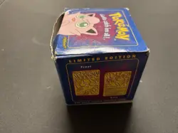 Pokemon 23k Gold Plated Jigglypuff Trading Card Sealed 1999 Blue Box Burger King - Image 2