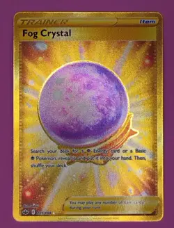 Fog Crystal 227/198 Sword & Shield Chilling Reign Secret Rare Gold Pokemon Card - Image 1
