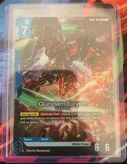 Gundam Card Game - Gundam Epyon GD02-002 LR Dual Impact English Holofoil - Image 1