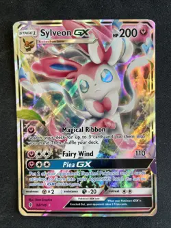 Pokemon TCG Sylveon GX Guardians Rising Holo Ultra Rare Card 92/145 LP Condition - Image 1