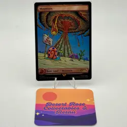 MTG Mountain 1942 Rainbow Foil Secret Lair Drop Series SLD Spongebob - Image 1