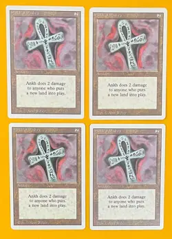 MTG ANKH OF MISHRA (x4) Revised (OldManMTG 011-280) - Image 1