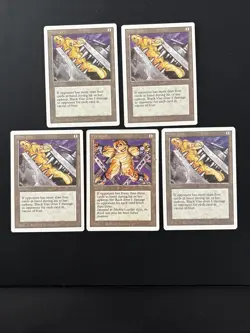 4x Black Vise Revised Edition Magic the Gathering MTG LP Bonus The Rack! - Image 1
