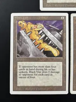 4x Black Vise Revised Edition Magic the Gathering MTG LP Bonus The Rack! - Image 4