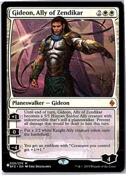 Gideon, Ally of Zendikar M The List Reprints 029/274 Near Mint - Image 1