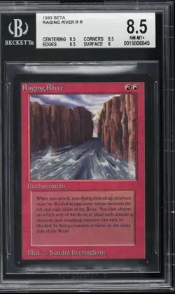 MTG 1993 LEB Limited Edition BETA BGS 8.5 NM/M (8.5/8.5/8.5/8) Raging River - Image 1