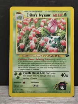 Erika’s Ivysaur 41/132 Gym Challenge 2000 Uncommon NM Pokemon TCG - Image 1