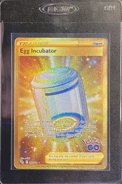 Egg Incubator Gold Trainer 087/078 Pokemon TCG SWSH Pokemon Go Gold Secret Rare - Image 5