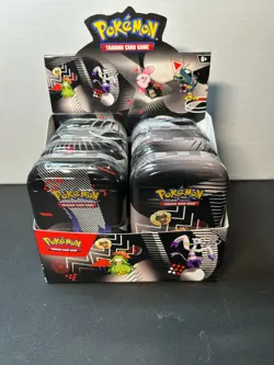 Pokemon TCG Black Bolt And White Flare Unova Mini Tin Set of 8 with Display Box! - Image 1