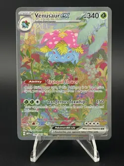 Venusaur ex 198/165 Scarlet & Violet 151 Special Illustration Rare Pokemon Mint - Image 1