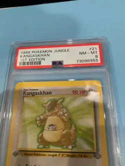 PSA 8 NM-MT Kangaskhan 5/64 Holo 1999 Pokemon Jungle - Image 2