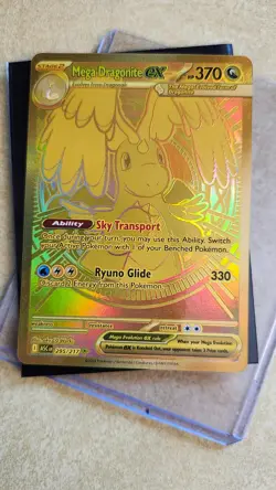 Mega Dragonite ex 295/217 Gold Hyper Rare Pokemon Ascended Heroes NEAR MINT - Image 1