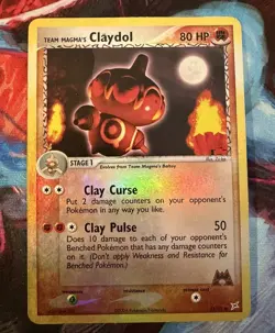 Pokemon TCG -Team Magma's Claydol 33/95 Team Magma vs Team Aqua Reverse Holo -MP - Image 1