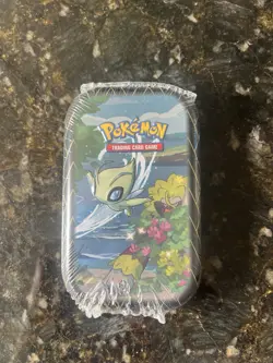 Pokemon TCG: Sword &Shield Shining Fates Mini Tin Celebi - Sealed - Image 1