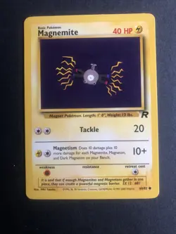 Pokemon TCG Magnemite Team Rocket 60 Regular Unlimited Common - Image 1