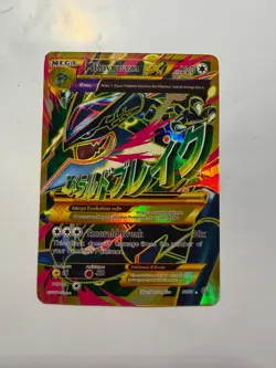 2015 Pokemon XY Ancient Origins M Rayquaza EX Holo Rare FA #98/98 RAW - Image 1