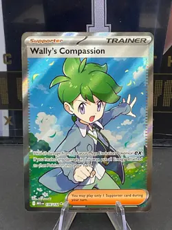 Wally’s Compassion 176/132 Pokemon TCG Mega Evolution Full Art Ultra Rare - Image 1