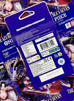 LOT OF 9 One Piece TCG OP-14 Azure Sea's Seven Sleeved Booster Packs English NEW - Image 2