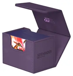 Ultimate Guard Sidewinder Deck Case Monocolor Purple 80+ Card Storage Box mtg - Image 5