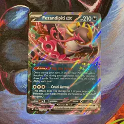Pokemon Fezandipiti EX 038/064 Sv: Shrouded Fable Holo TCG Card English - Image 1