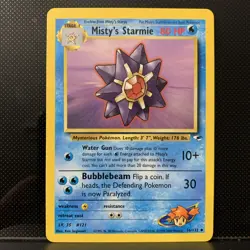 Pokemon TCG Gym Heroes Starmie Card 056/132 Misty's Regular NM - Image 1