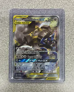 Pokemon Lucario & Melmetal GX SM192 Sun & Moon Promo TAG TEAM Holo Card - Image 1