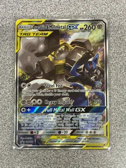 Pokemon Lucario & Melmetal GX SM192 Sun & Moon Promo TAG TEAM Holo Card - Image 2