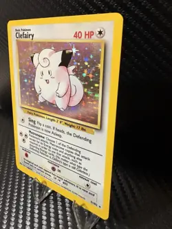 Pokemon Clefairy Holo 5/102 Base Set 1999 WOTC LP Vintage Holographic Card - Image 3