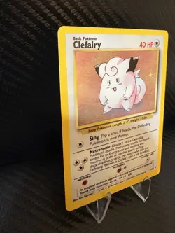 Pokemon Clefairy Holo 5/102 Base Set 1999 WOTC LP Vintage Holographic Card - Image 4