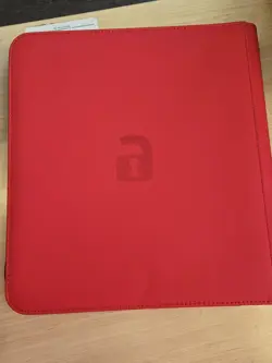 Vault X Red Card Binder 12-Pocket Exo-Tec® Zip - Side-loading, Holds 480 Cards - Image 3