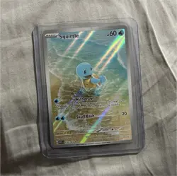 Pokemon Squirtle 170/165 Scarlet & Violet 151 Illustration Rare Holo Card - Image 1
