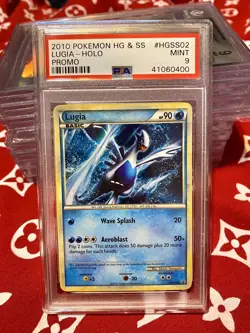 2010 PSA 9 LUGIA EX HOLO GRADED CARD VINTAGE RARE HEARTGOLD SOULSILVER - Image 1