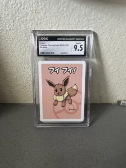 2019 Pokemon CGC 9.5 Eevee JPN Pokemon Playing Cards Old Maid - Image 1