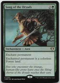 Song of the Dryads 324 Rare Commander Masters NM MTG - Image 1