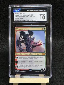Magic the Gathering Double Masters 2022 Wrenn and Six 296/331 CGC GEM MINT 10 - Image 1