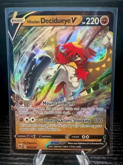 Hisuian Decidueye V 083/189 Astral Radiance Ultra Rare Pokemon TCG Card NM - Image 1